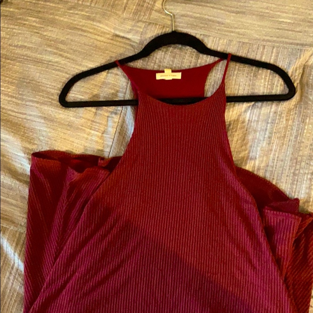 Burgundy Urban Outfitters Dress
